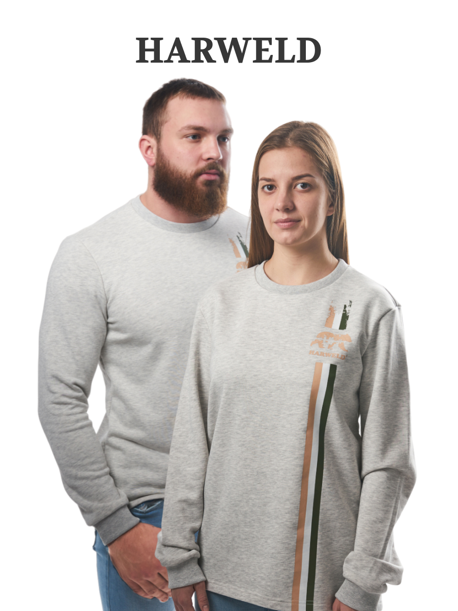 Лонгслив унисекс ХАРВЕЛД L12 серый 50 RU