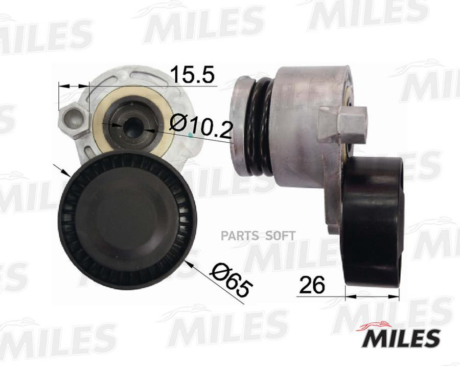 

MILES AG00034 Натяжитель ремня приводного RENAULT LOGAN/MEGANE 1.5DCi/1.6 16v без конд