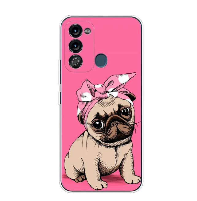 

Чехол Awog на Itel Vision 3 "Dog Pin-Up", Разноцветный, 3200850-2