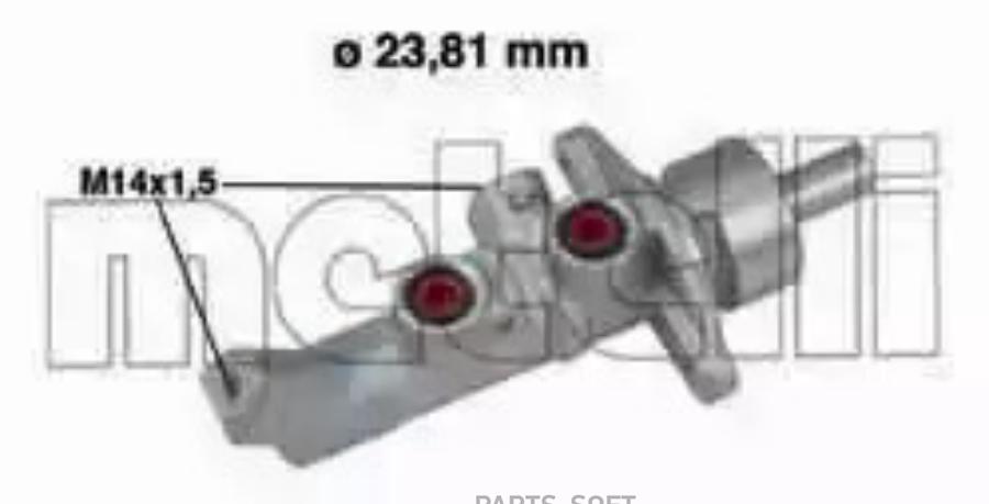 

Цилиндр тормозной главный Toyota Avensis/Corolla Verso 03>09 METELLI 050648