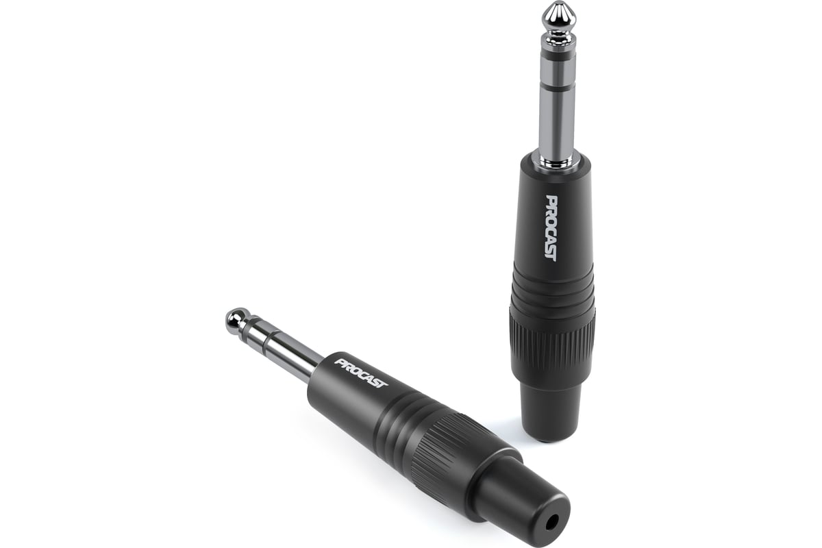 

Акустический разъем PROCAST Cable TRS-6.3/6/M/S, Черный, TRS-6.3/6/M/S