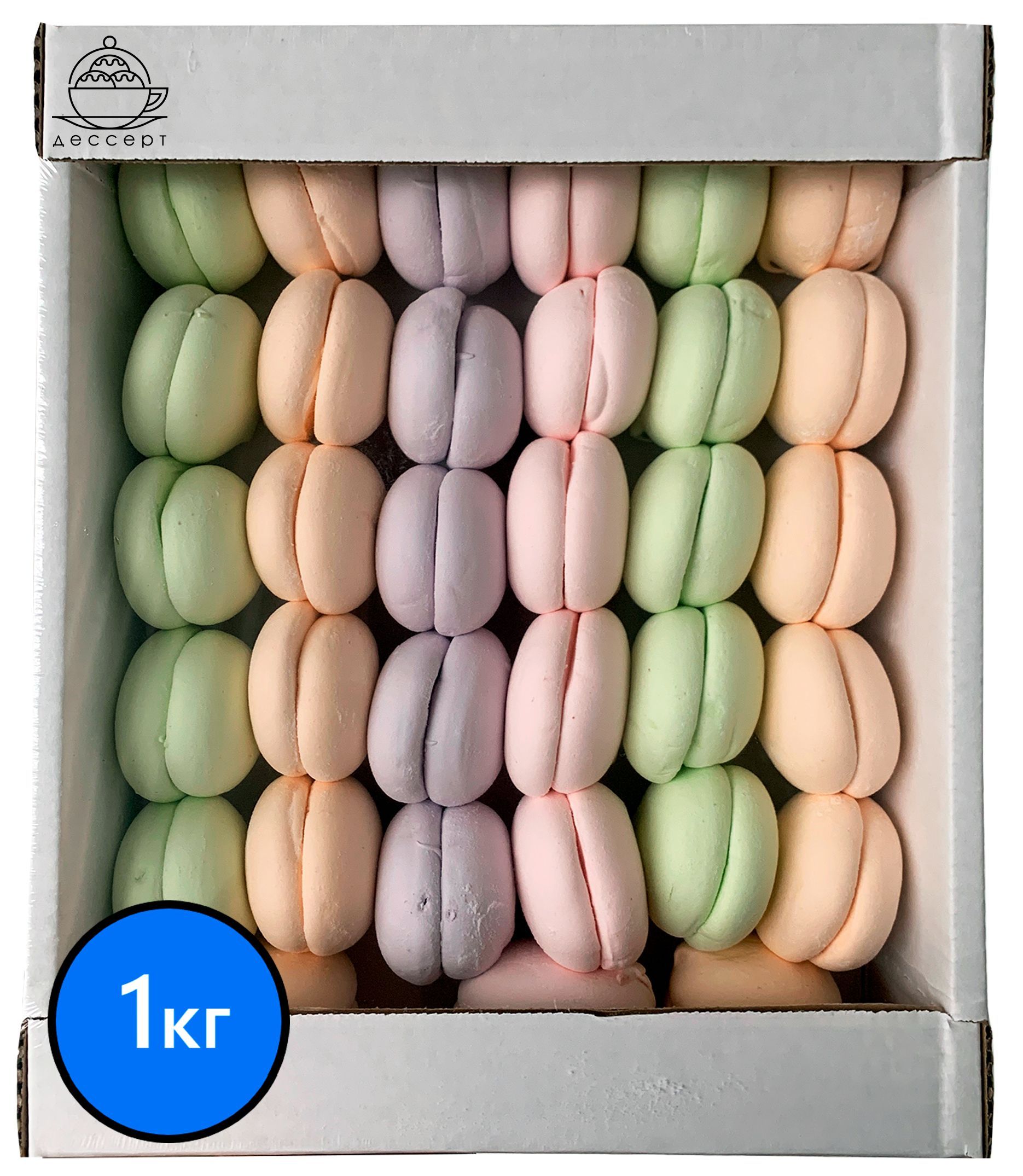 

Зефир Ассорти "Французский десерт", КФ КРОНШТАДТСКАЯ, (1кг)