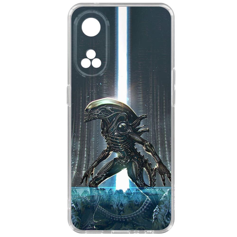 Чехол-накладка Krutoff Clear Case Чужой, Тревога для Oppo Reno8T