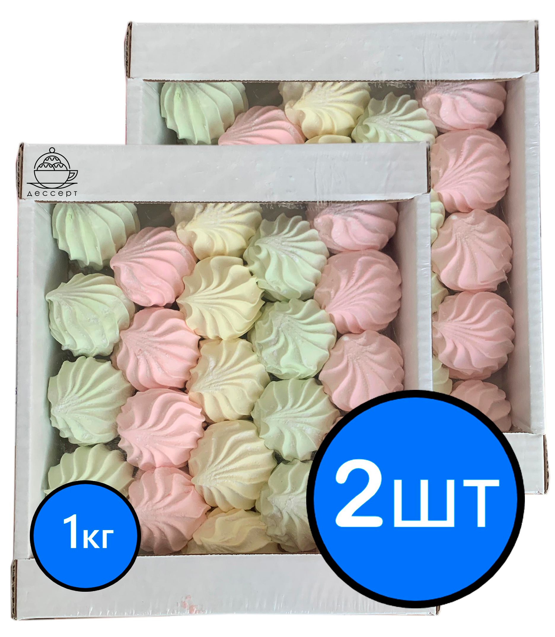 

Зефир "Ассорти фруктовое" со вкусом малины, дыни и яблока (1кг) / КФ КРОНШТАДТСКАЯ х 2шт