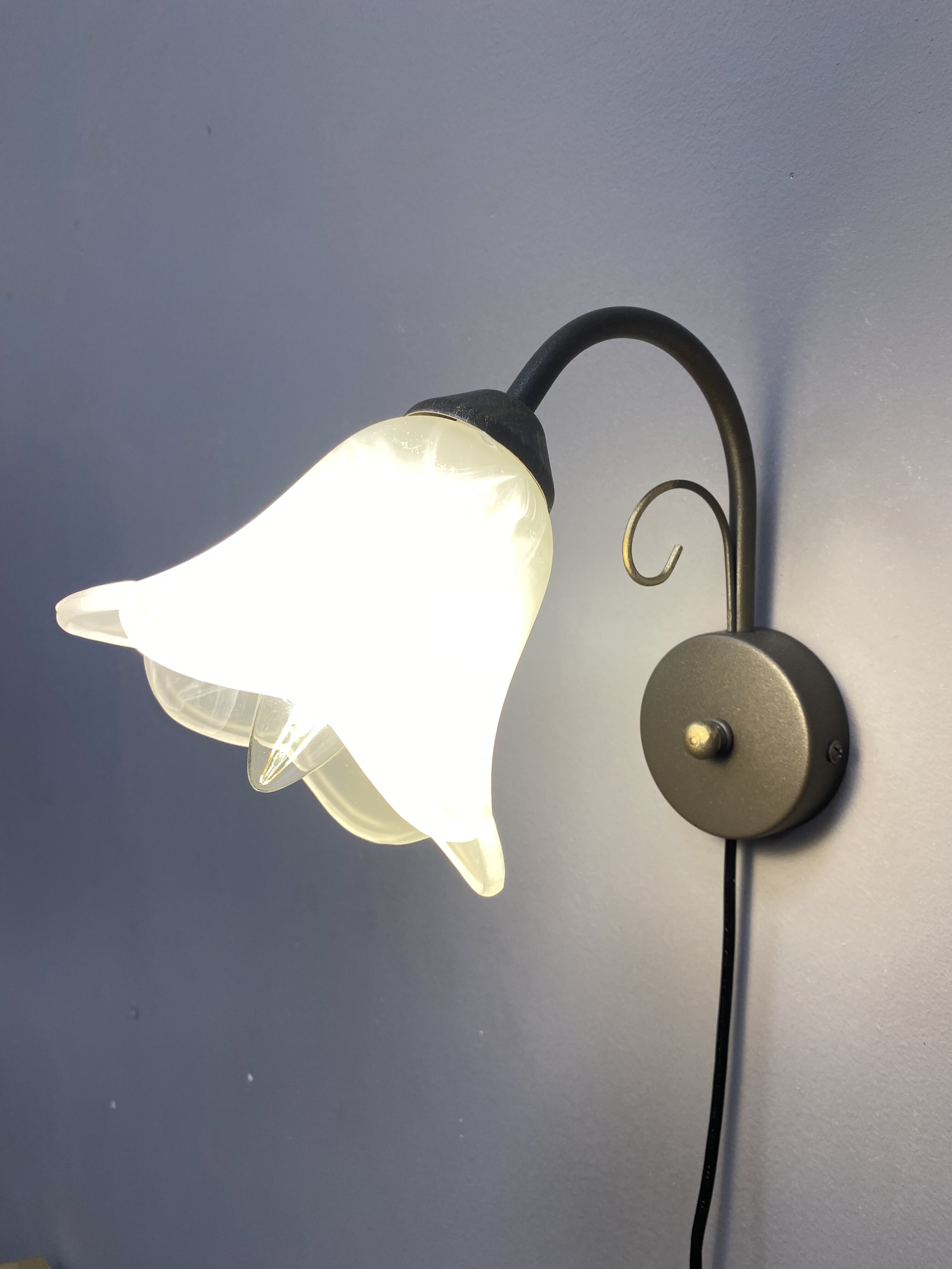 

Запасной плафон колокольчик для люстры и светильника е14, Белый, 77