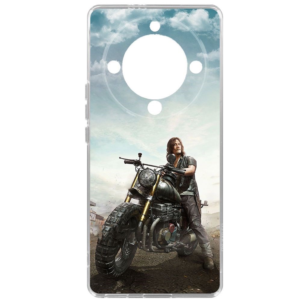 

Чехол-накладка Krutoff Clear Case Ходячие мертвецы, Дэрил для Honor X9a, Прозрачный