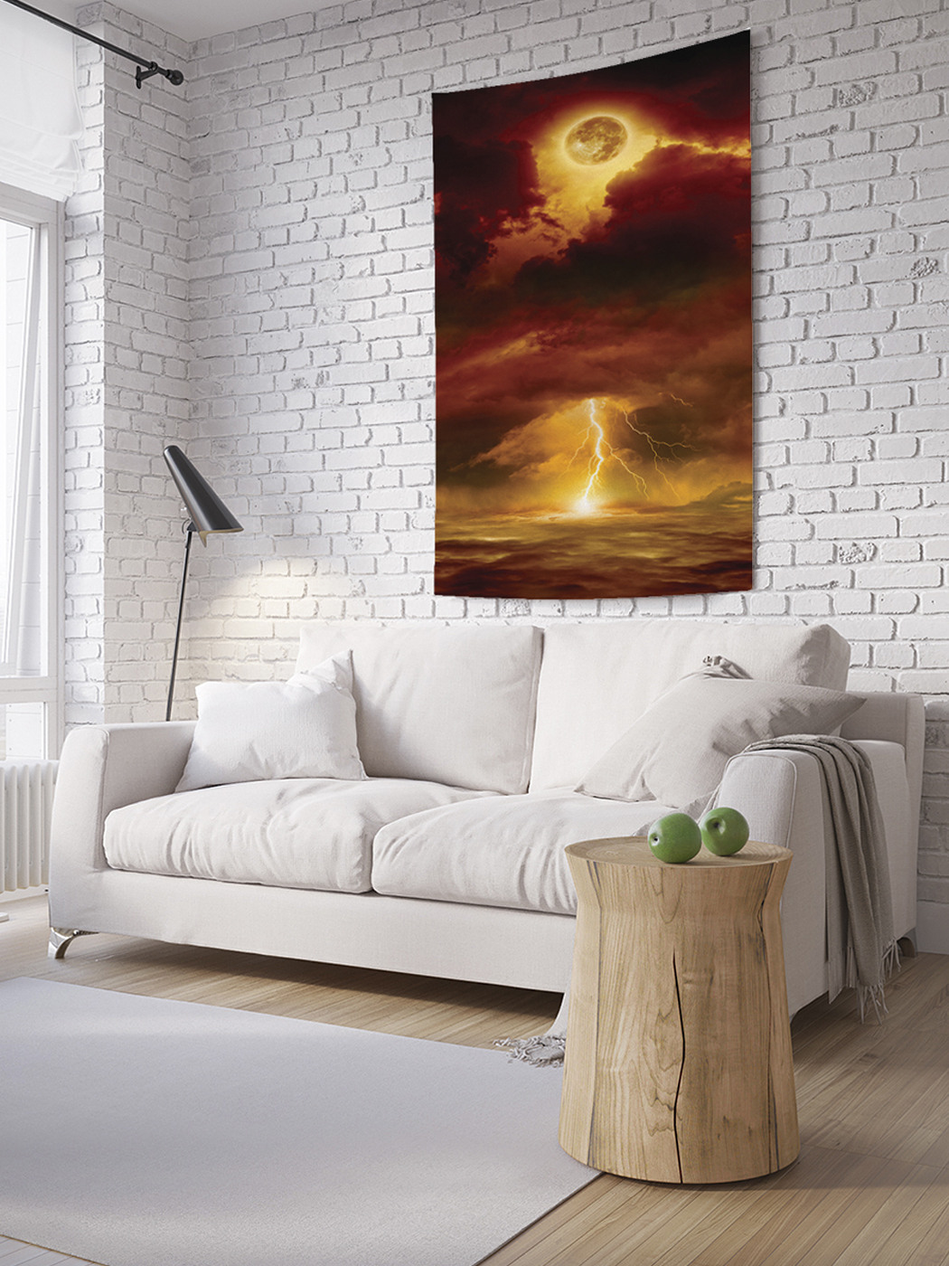 

Вертикальное фотопанно на стену JoyArty Огненная молния 150x200 см, Огненная молния