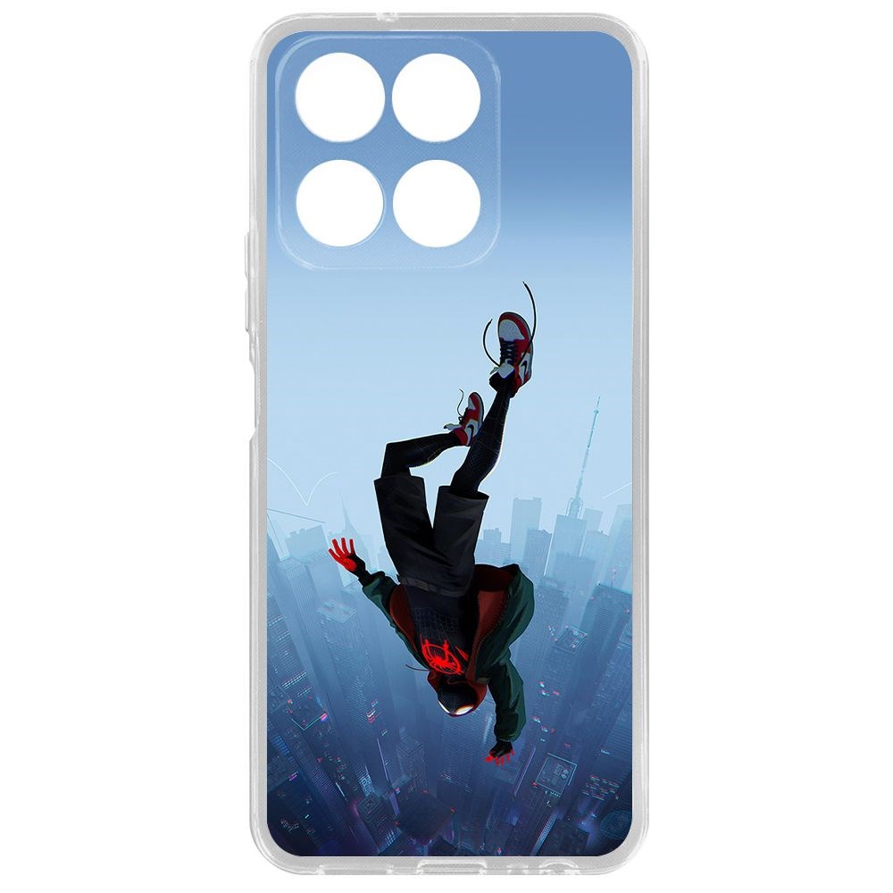 

Чехол-накладка Krutoff Clear Case Человек-Паук, Майлз Моралес для Honor X8a, Прозрачный