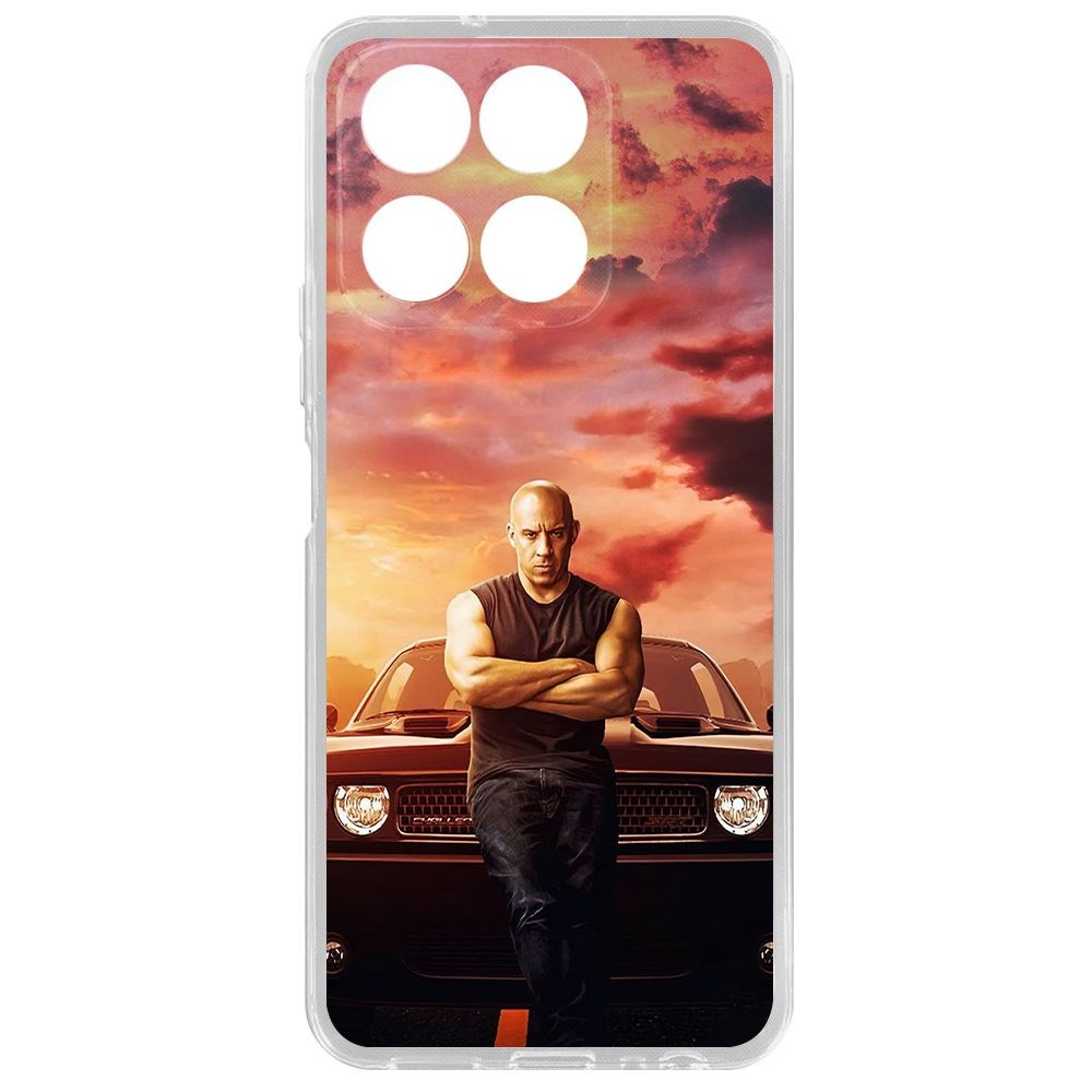 

Чехол-накладка Krutoff Clear Case Форсаж, Доминик Торетто для Honor X8a, Прозрачный