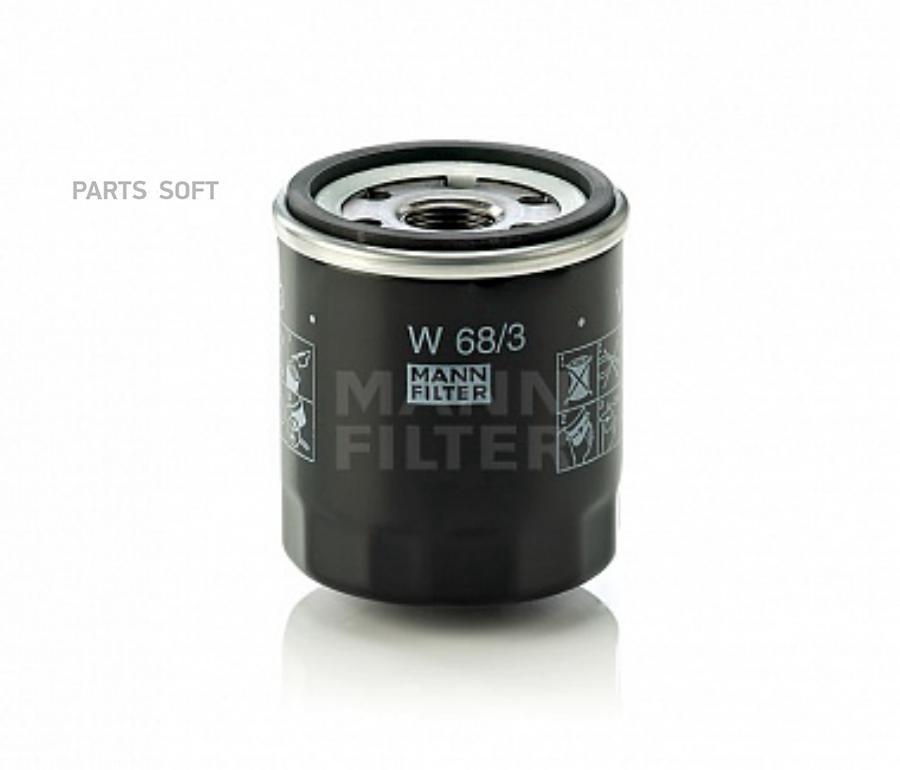 

Фильтр масляный Toyota Auris/Corolla/Corolla / Allex 92>14 MANN-FILTER W683