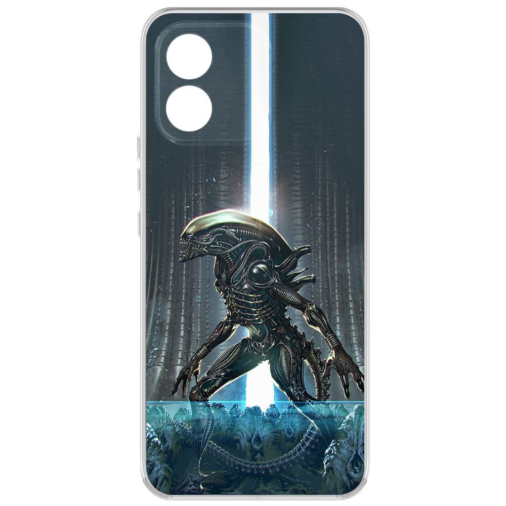 

Чехол-накладка Krutoff Clear Case Чужой, Тревога для Honor X5, Прозрачный