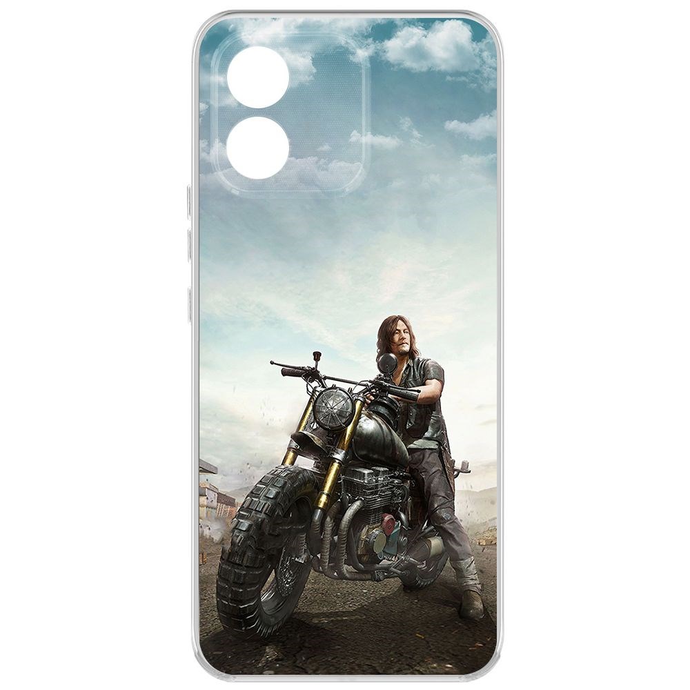

Чехол-накладка Krutoff Clear Case Ходячие мертвецы, Дэрил для Honor X5, Прозрачный