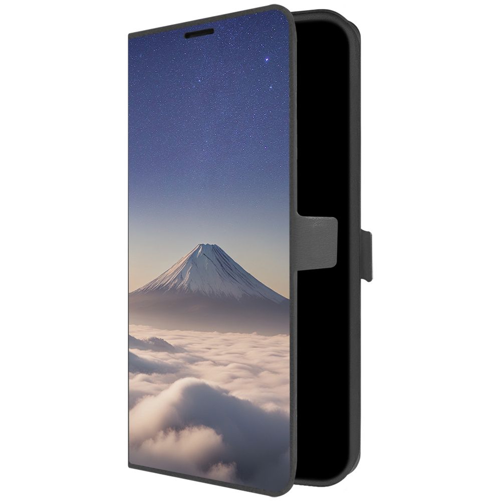 

Чехол-книжка Krutoff Eco Book для Xiaomi Redmi 9 Япония, Фудзияма (черный)