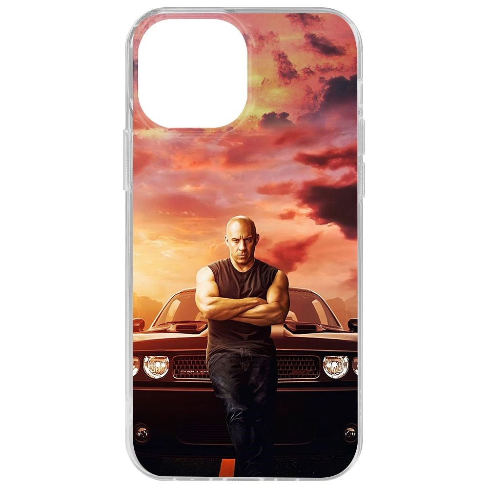 Чехол-накладка Krutoff Clear Case Форсаж, Доминик Торетто для iPhone 13 mini