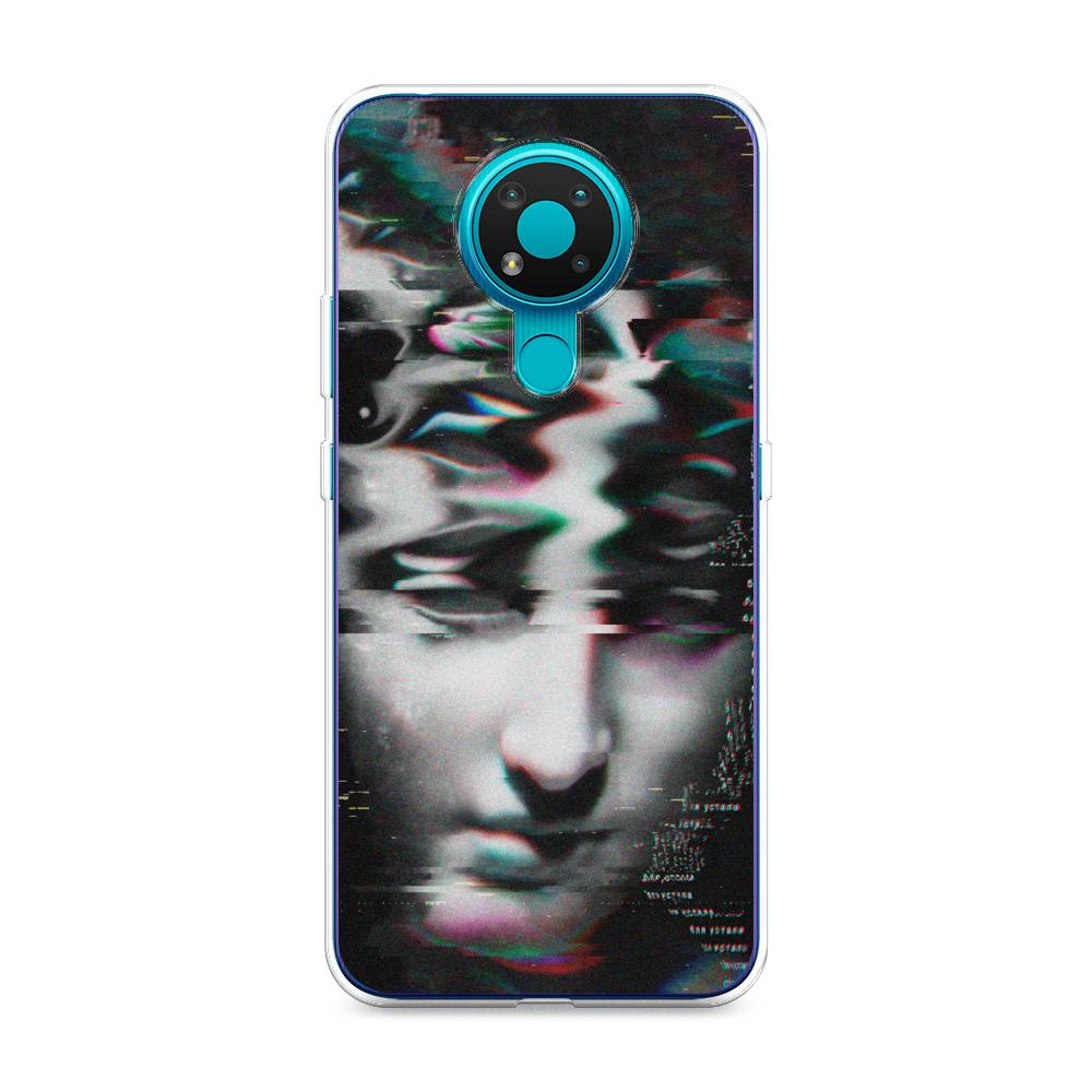 

Чехол Awog на Nokia 3.4 / Нокиа 3.4 "Glitch Art", Серый, 123750-9