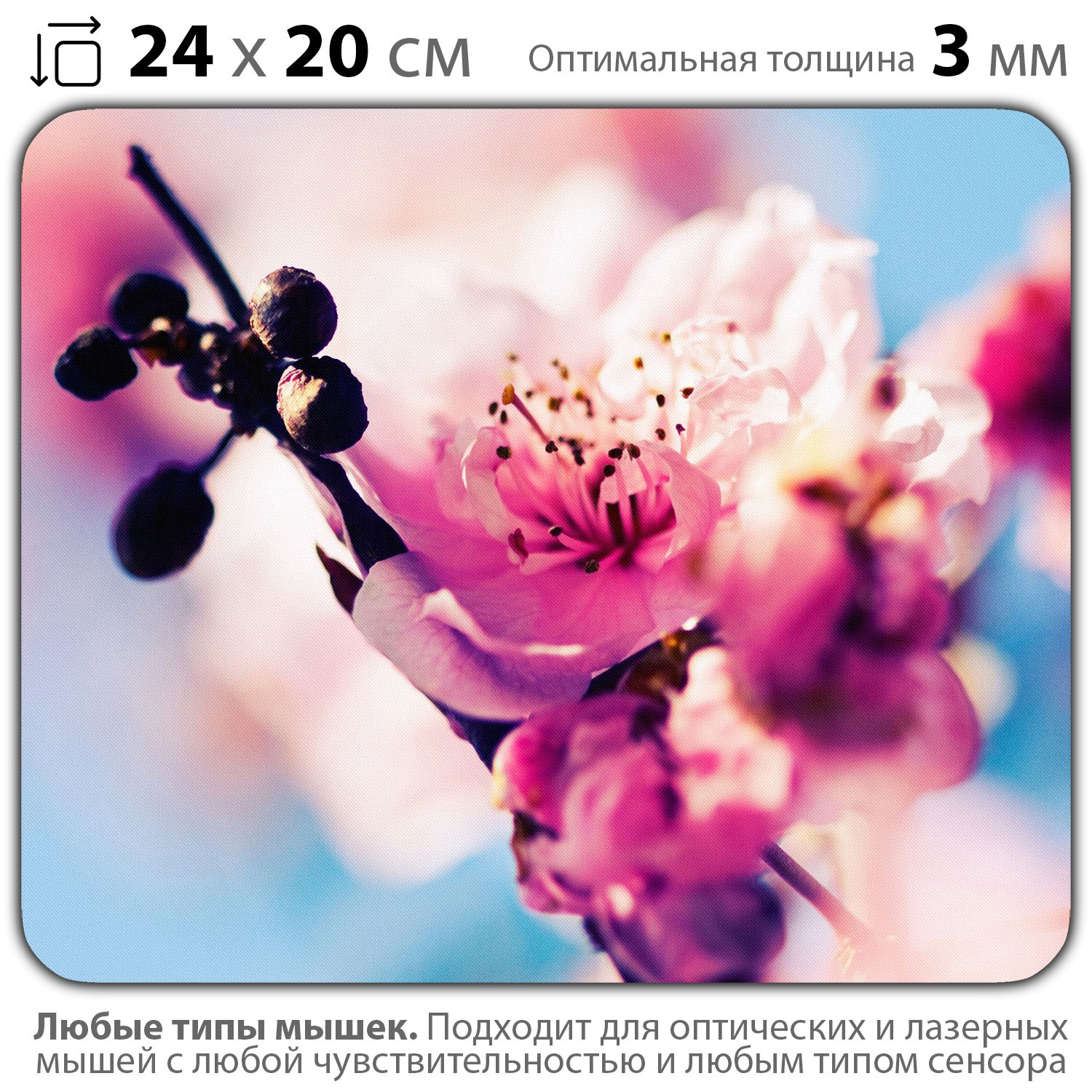 

Коврик для мыши NoBrand PAD03000245, Разноцветный, PAD03000245