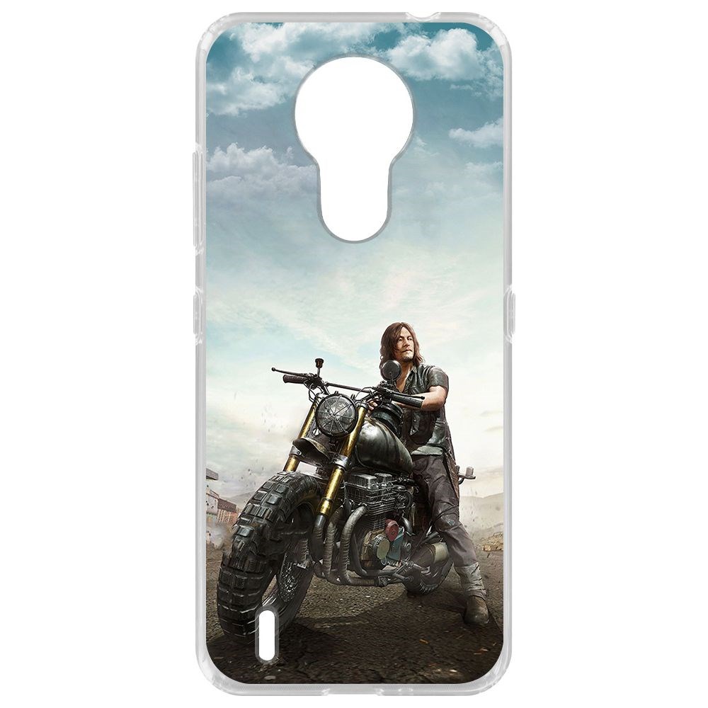 

Чехол-накладка Krutoff Clear Case Ходячие мертвецы, Дэрил для Nokia 1.4, Прозрачный