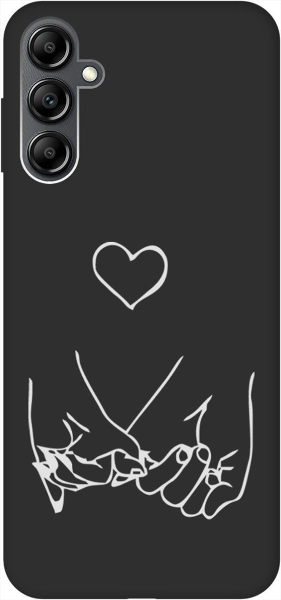 

Чехол на Samsung Galaxy A14 с 3D принтом "Lovers Hands W" черный, Черный;белый, 158811