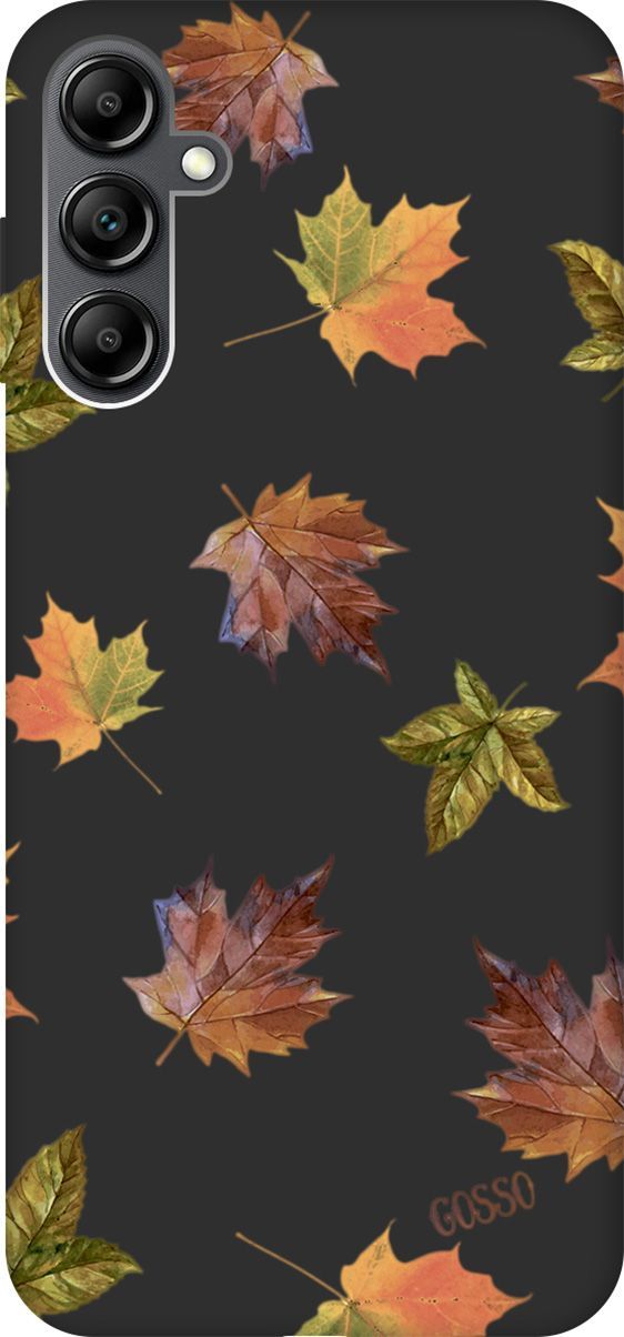 

Матовый Soft Touch Чехол на Samsung Galaxy A14 с 3D принтом "Maple" черный, Черный;оранжевый, 158810