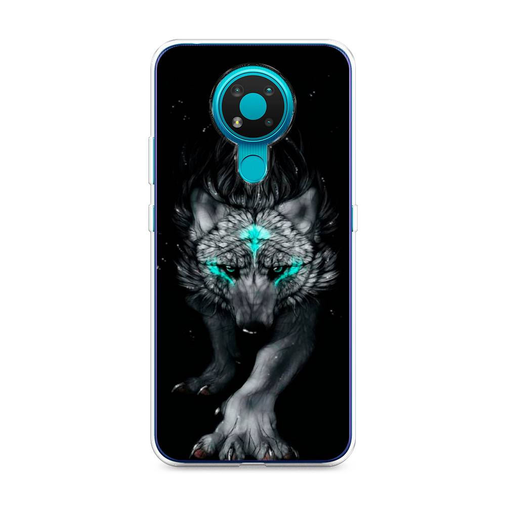 

Чехол Awog на Nokia 3.4 / Нокиа 3.4 "Волшебный волк", Черный;серый, 123750-2