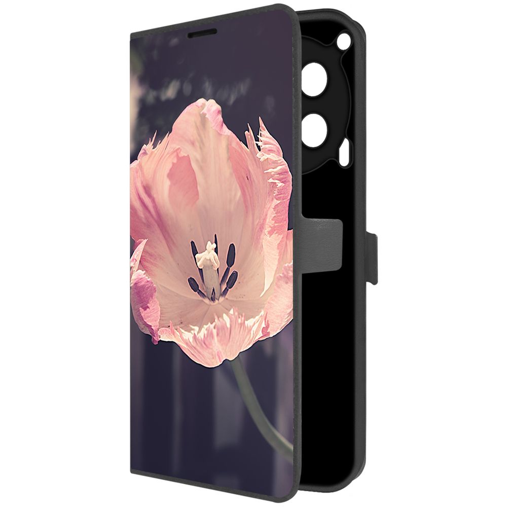 

Чехол Krutoff для Tecno Camon 30 Тюльпан, Черный