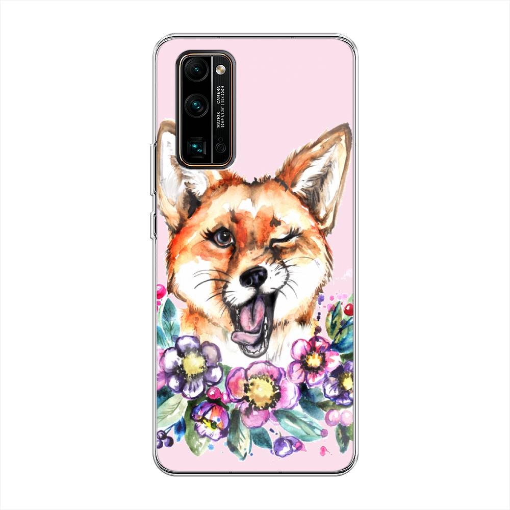 

Чехол Awog на Honor 30 Pro Plus "Подмигивающая лиса", Оранжевый, 612250-10