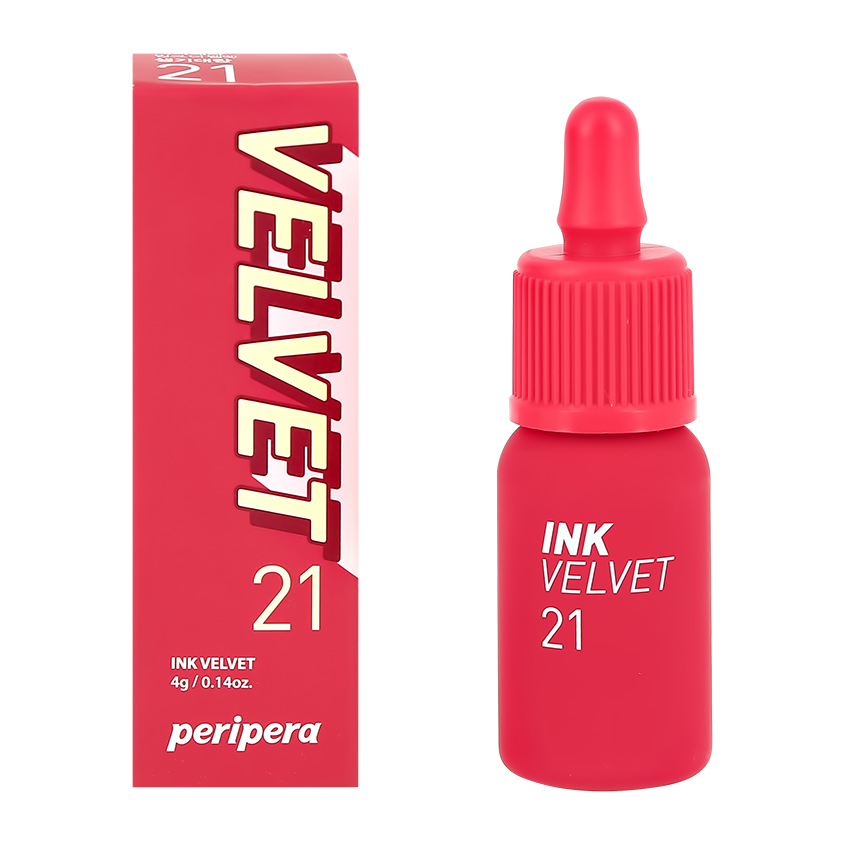 Помада для губ PERIPERA Ink Velvet тон 21 vitality coral red