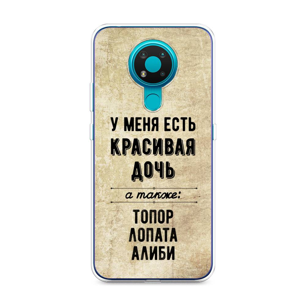 

Чехол Awog на Nokia 3.4 / Нокиа 3.4 "Красивая дочь", Черный;бежевый, 123750-7