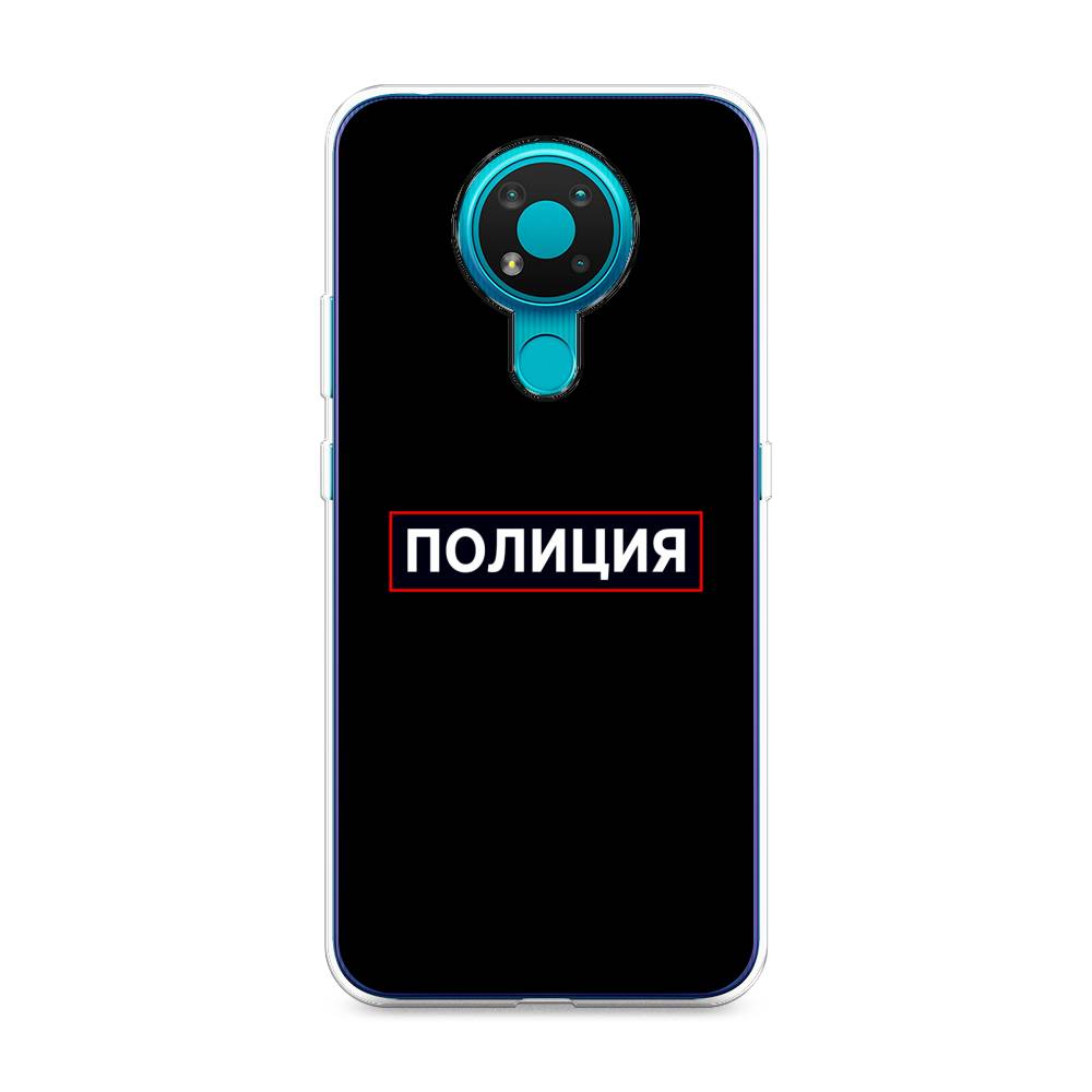 

Чехол Awog на Nokia 3.4 / Нокиа 3.4 "Police logo", Черный;белый;красный, 123750-5