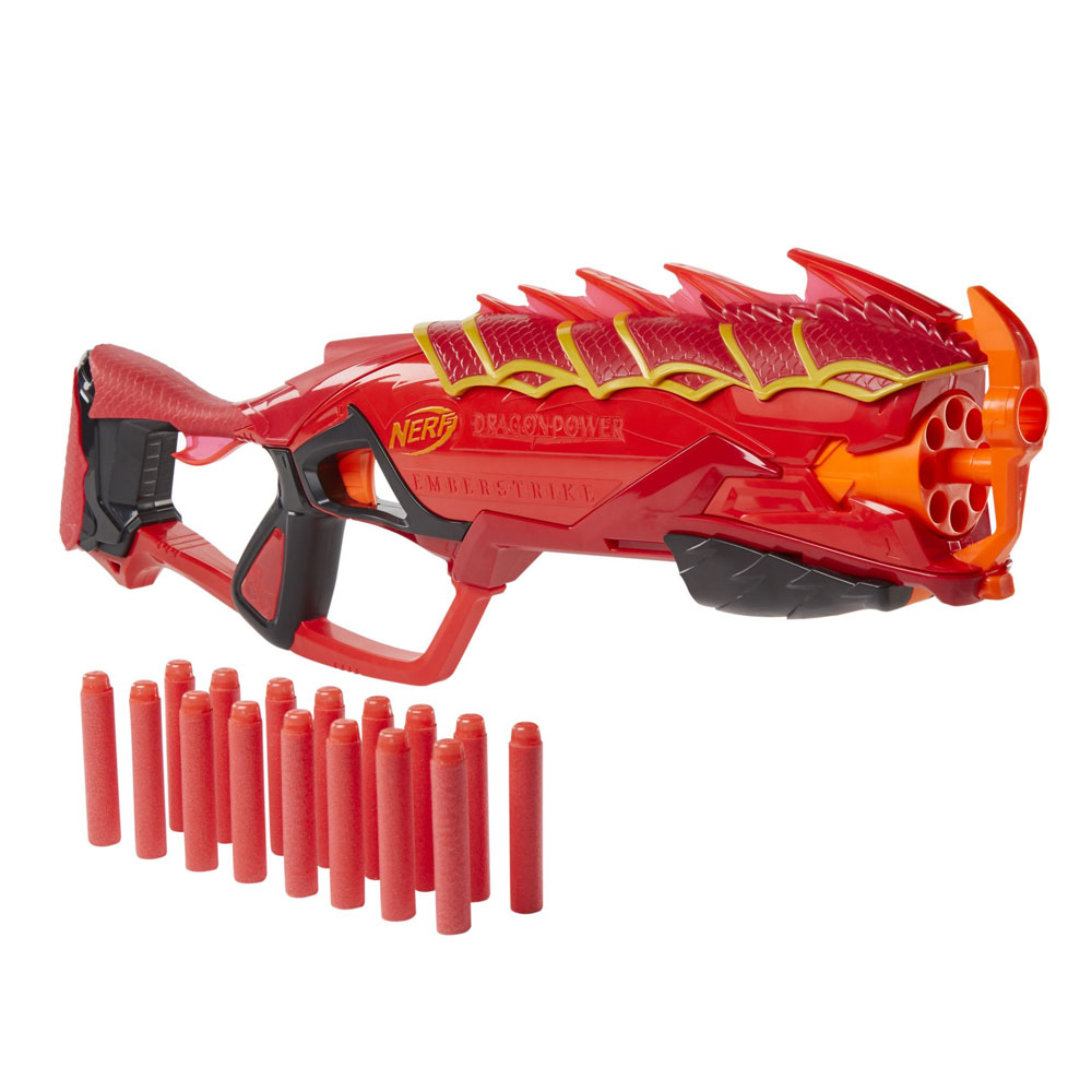 

Игрушечный бластер Hasbro Dragonpower Emberstrke с дротиками F0811