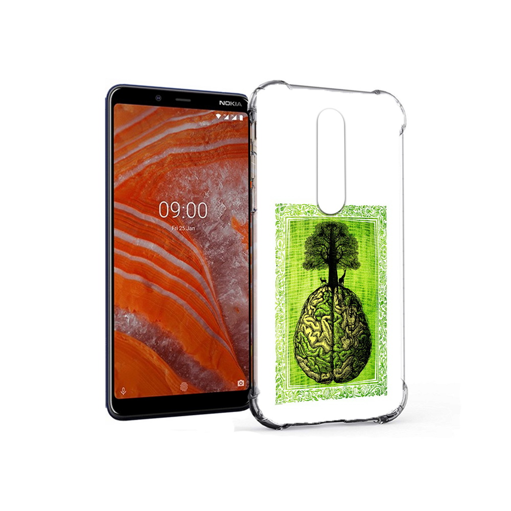 

Чехол MyPads Tocco для Nokia 3.1 Plus абстракция здоровый мозг (PT121397.96.211), Прозрачный, Tocco
