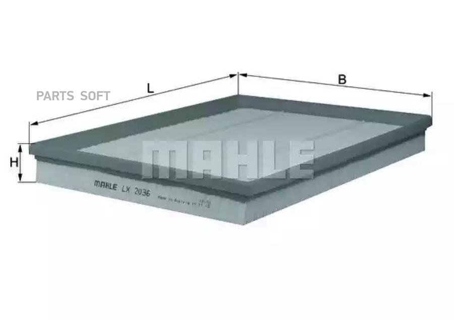 

Фильтр воздушный Mahle/Knecht LX2036, LX2036