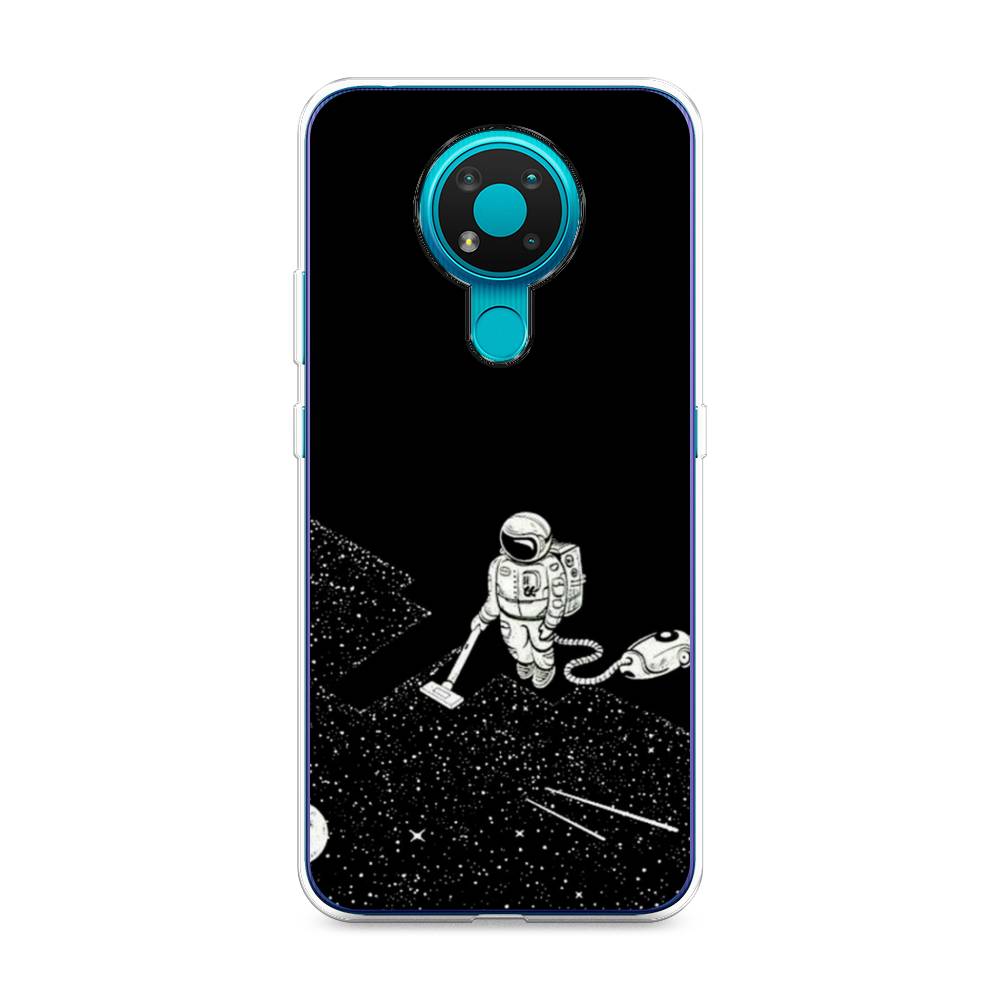 фото Чехол awog "космонавт с пылесосом" для nokia 3.4