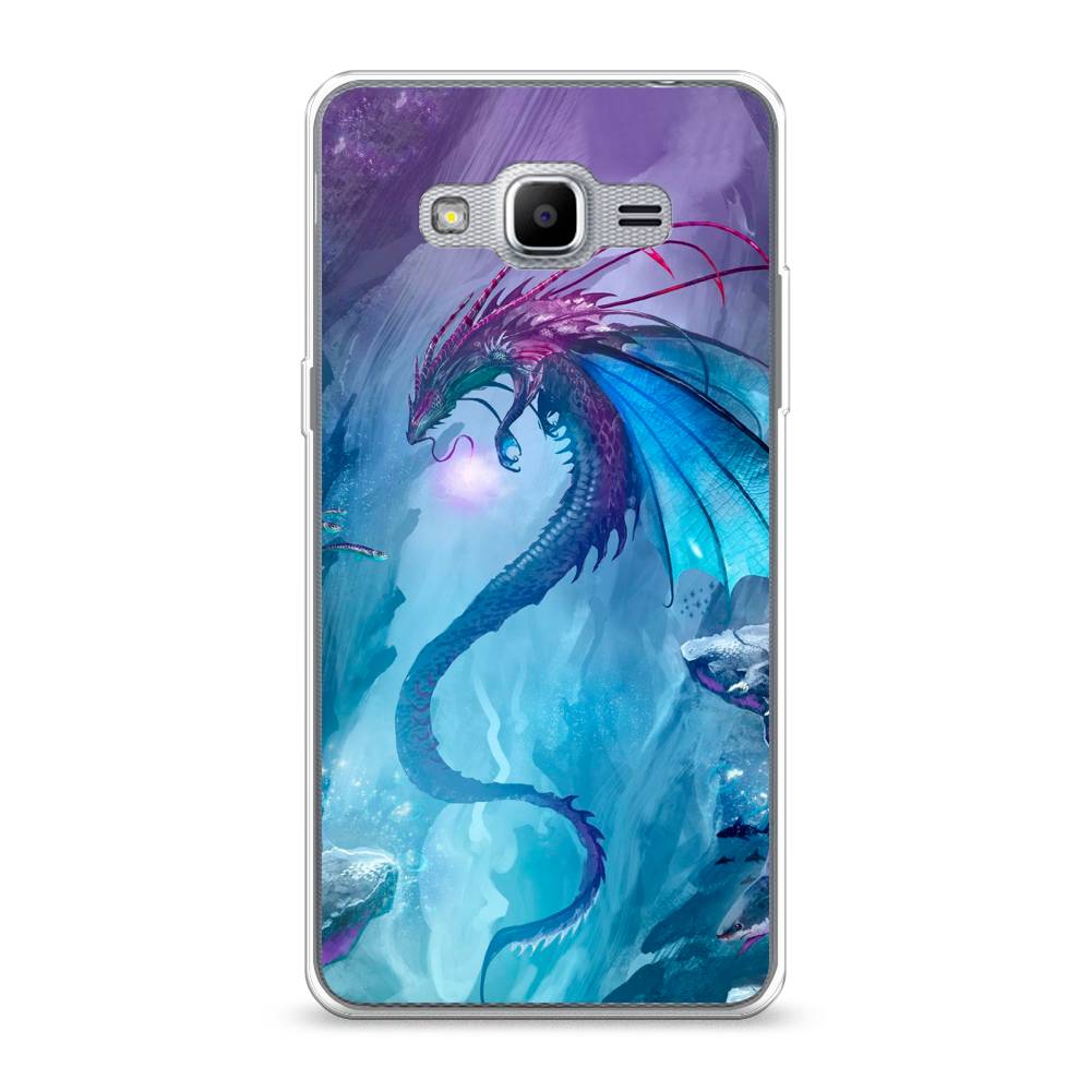 

Чехол Awog на Samsung Galaxy J2 Prime 2016 / Самсунг J2 Prime 2016 "Водный дракон", Голубой;фиолетовый;синий, 22350-2