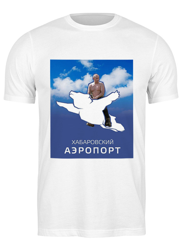 

Футболка мужская Printio Хабаровский аэропорт с путиным (медведь) белая L, Белый, Хабаровский аэропорт с путиным (медведь)
