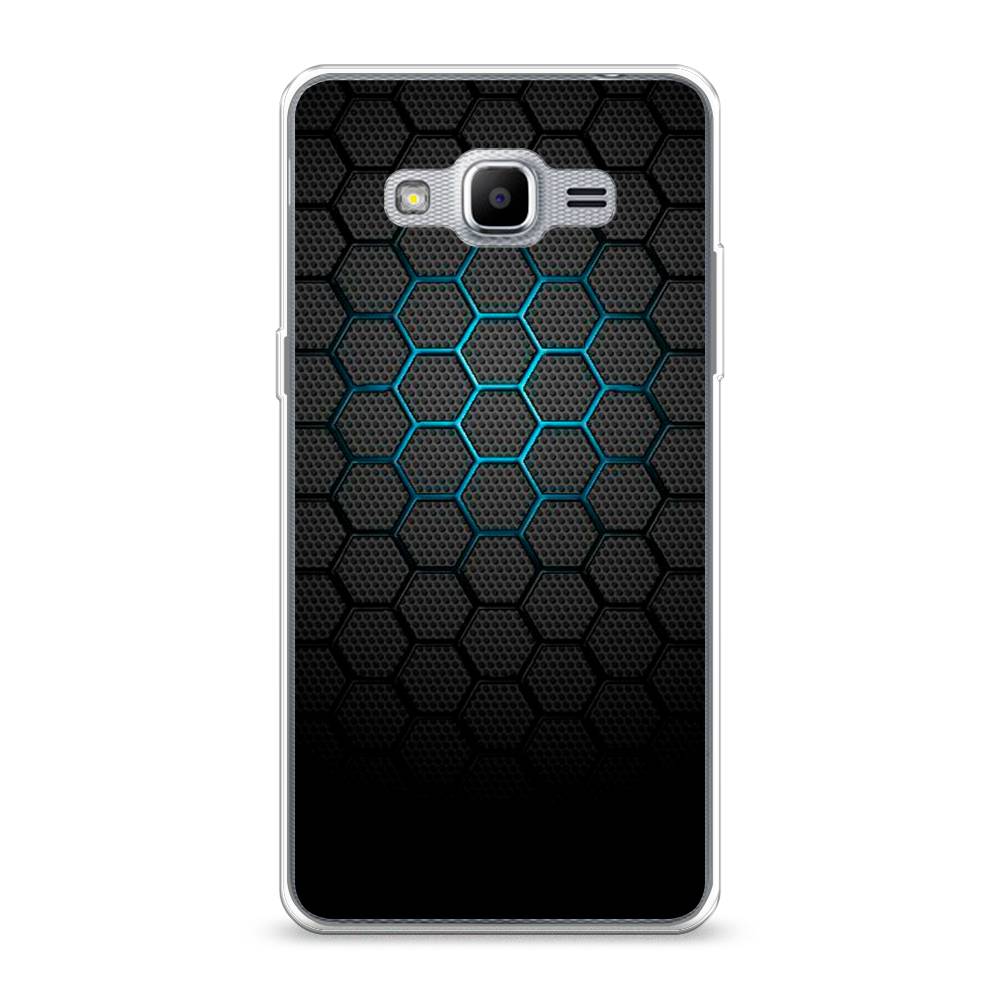 фото Чехол awog "бирюзовые соты" для samsung galaxy j2 prime 2016