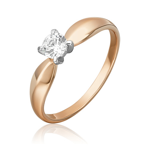 

Кольцо из золота с фианитом р., PLATINA jewelry 01-3084-00-501-1111-38, 01-3084-00-501-1111-38