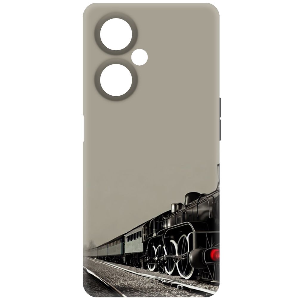 

Чехол-накладка Krutoff Soft Case Паровоз для OnePlus Nord CE 3 Lite черный