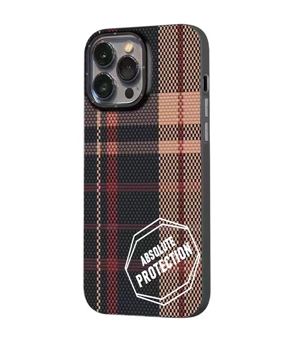 Чехол Mikwer Fang Luen для iPhone 15 Pro Max Plaid rice F01