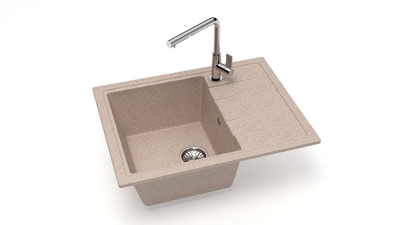 

Мойка кухонная Glanz J150 песочный J150G034, Бежевый