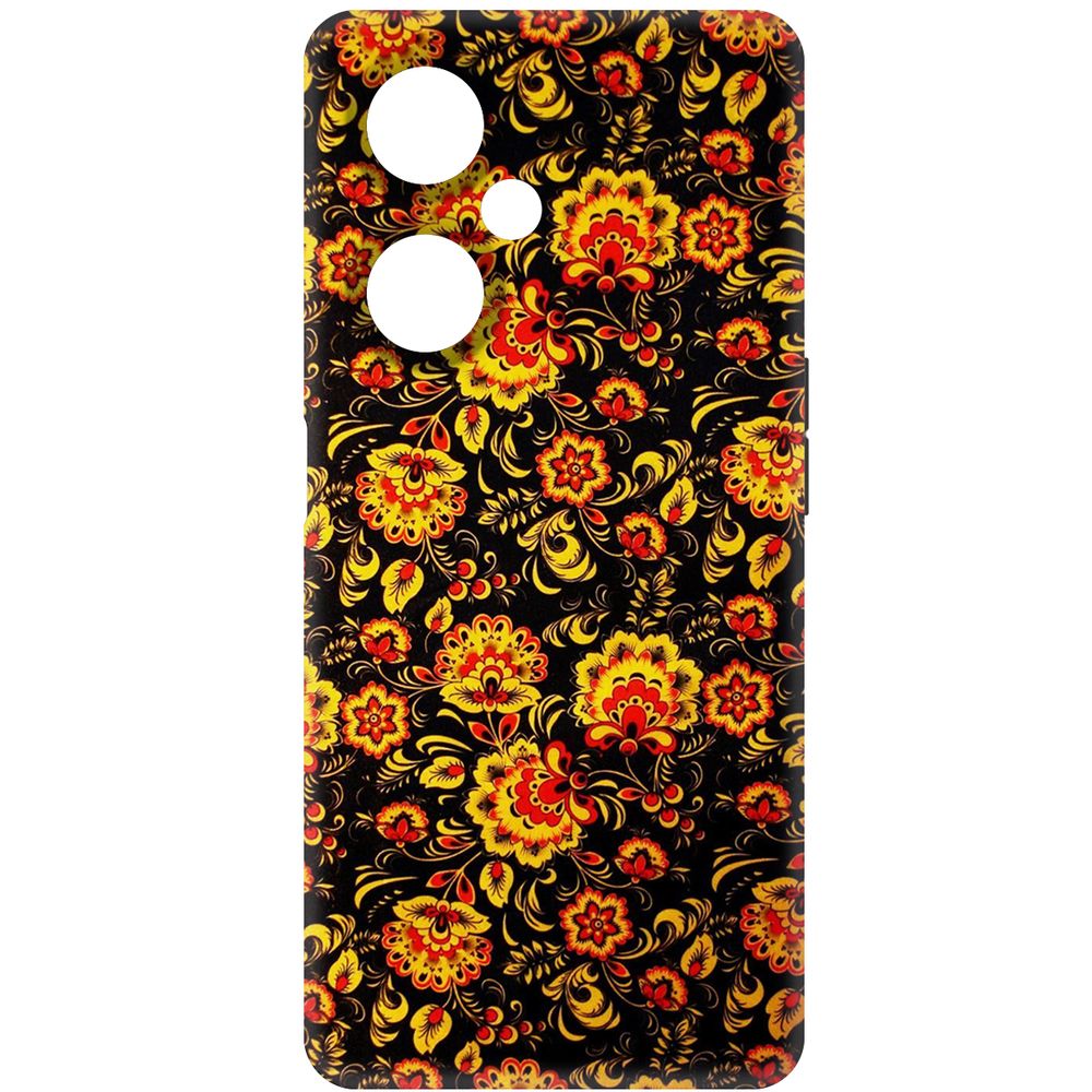 

Чехол-накладка Krutoff Soft Case Хохлома для OnePlus Nord CE 3 Lite черный