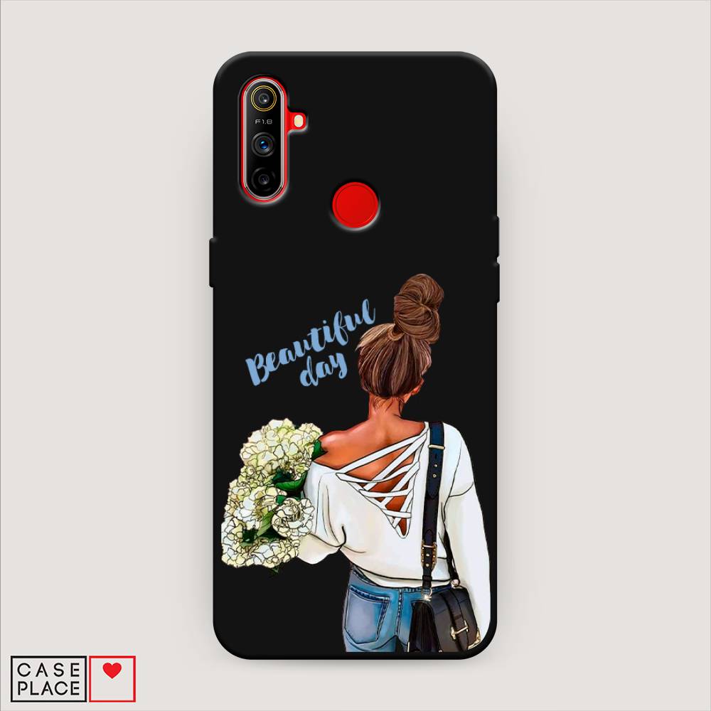 

Матовый силиконовый чехол "Beautiful day vector" на Realme C3, 253052-1