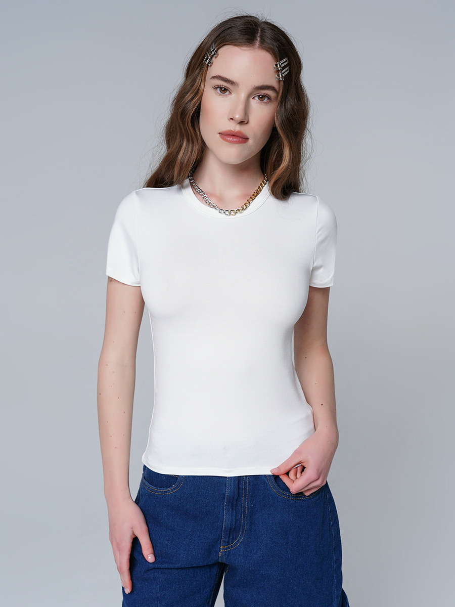 

Футболка женская ТВОЕ 89905 бежевая L, 89905