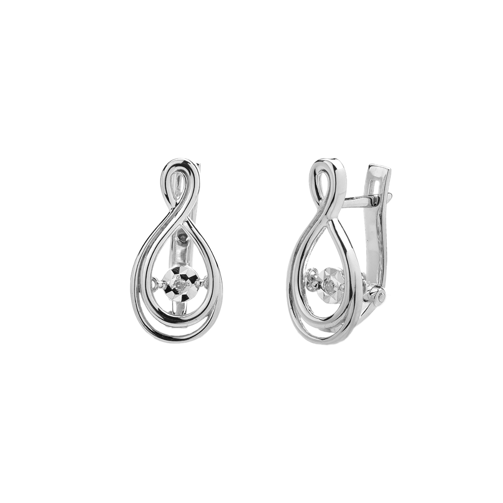 

Серьги из белого золота с бриллиантом Эстет 01С627963Ш, 01С627963Ш