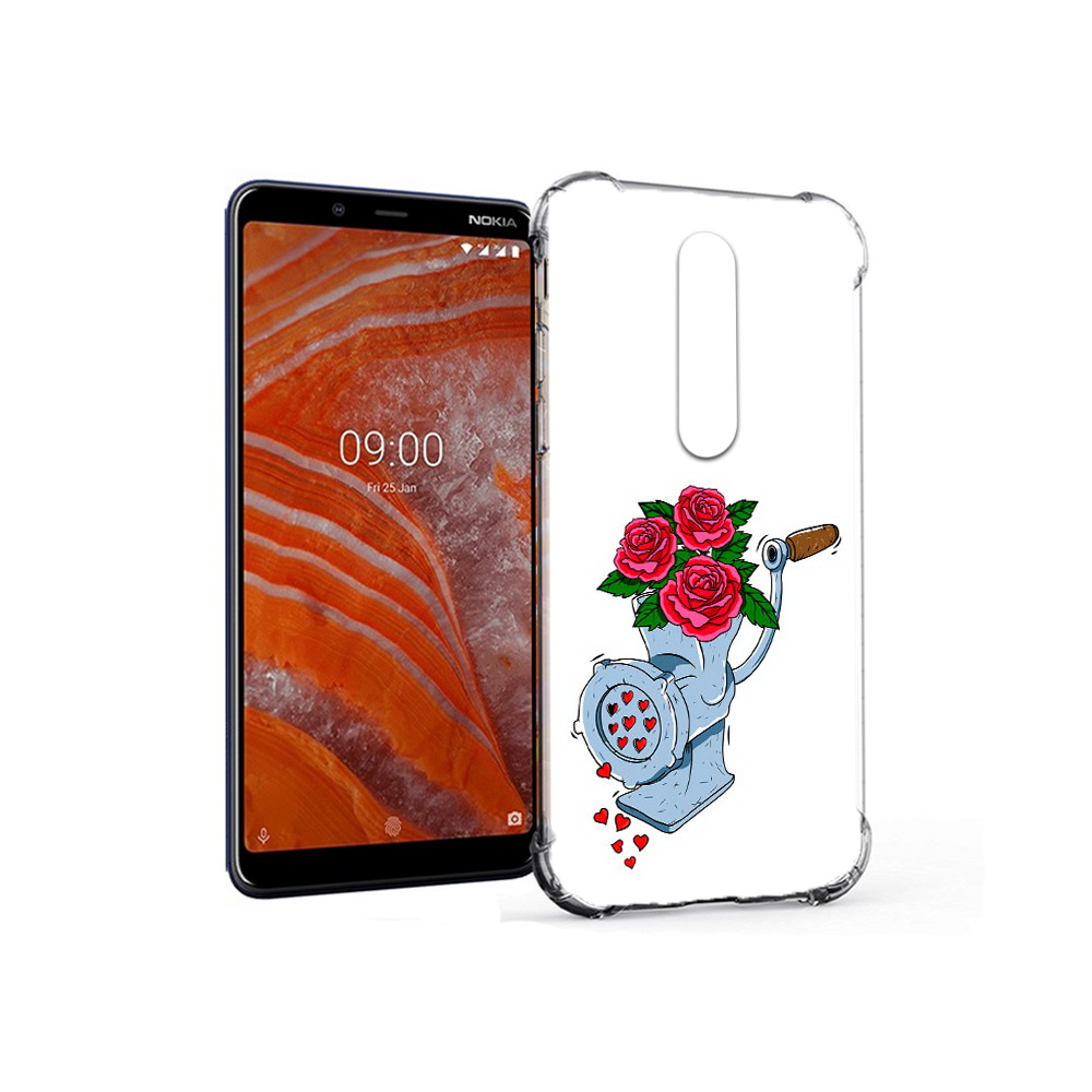

Чехол MyPads Tocco для Nokia 3.1 Plus Цветочные сердца (PT121397.96.199), Прозрачный, Tocco