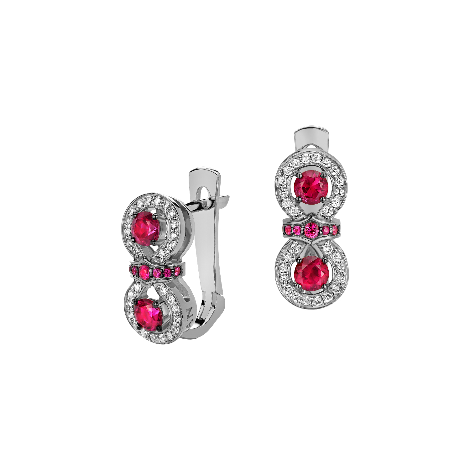 

Серьги из белого золота с бриллиантом Эстет 01С677818-3, 01С677818-3