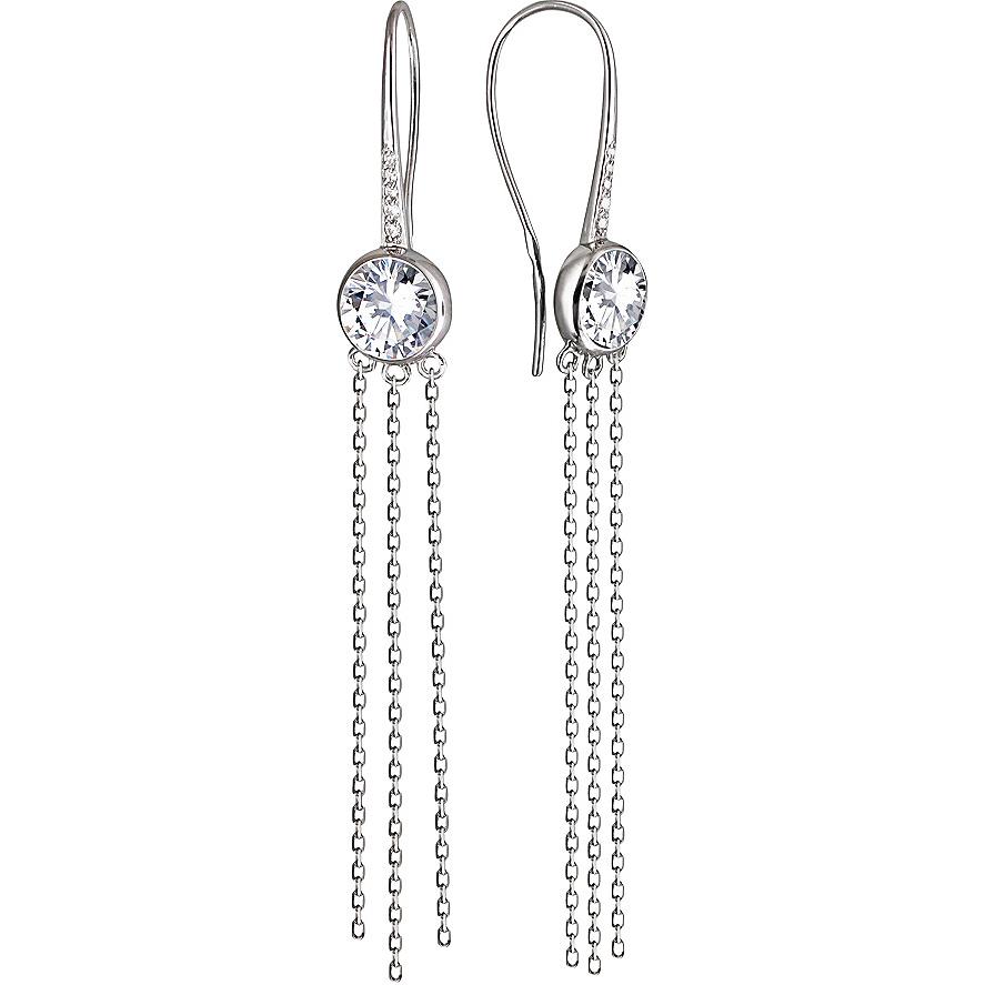

Серьги из серебра с фианитом Эстет 01С158054, 01С158054