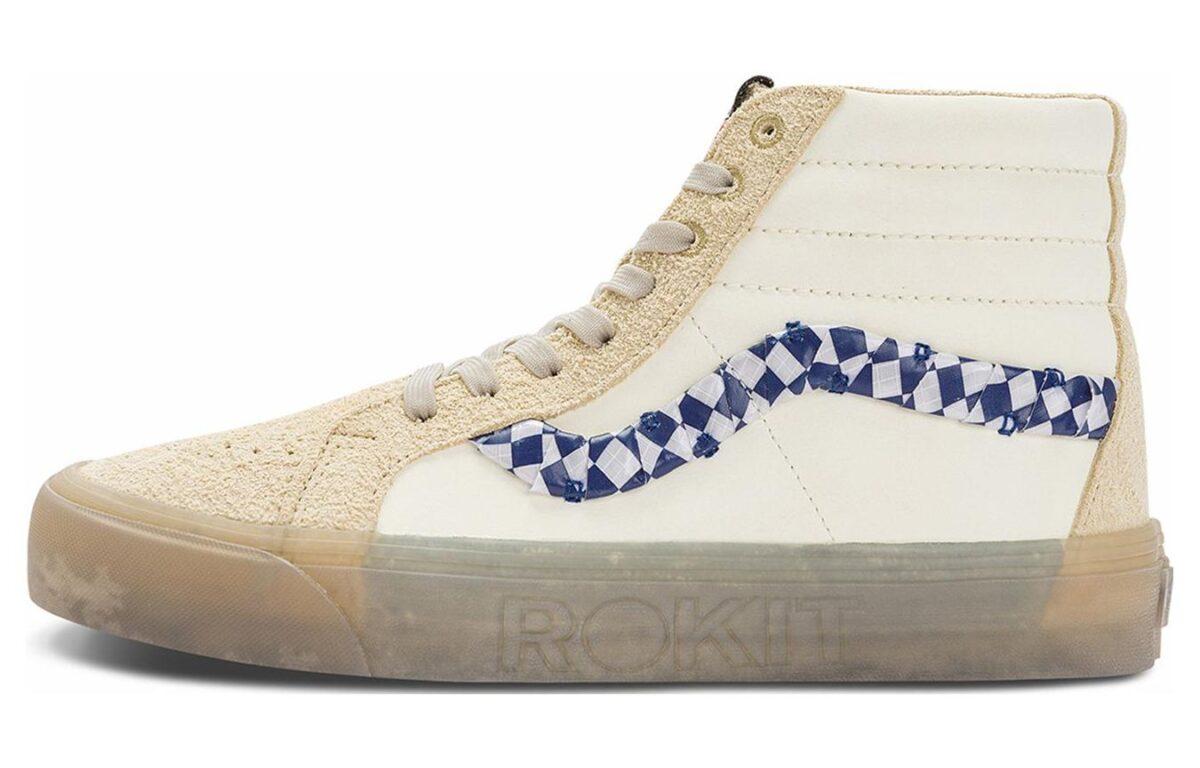 

Кеды унисекс Vans Rokit x SK8 белые 41 EU, Белый, Rokit x SK8