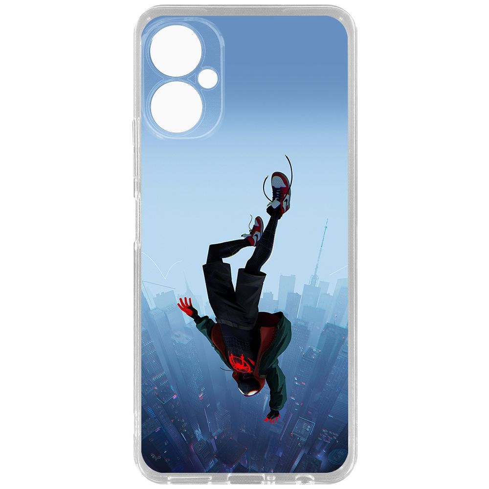 Чехол-накладка Krutoff Clear Case Человек-Паук, Майлз Моралес для Tecno Spark 9 Pro