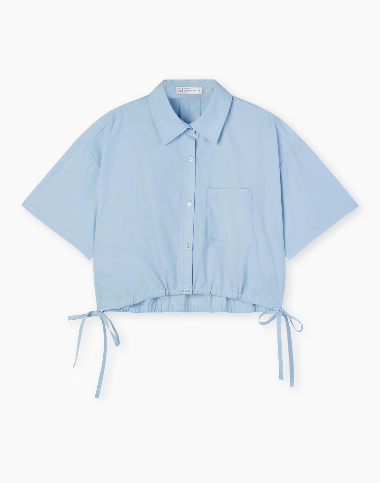 Рубашка женская Gloria Jeans GWT003620 голубой XS/164